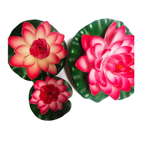 Simply Pond Artificial Blush Lilies (3 Pack) - Charterhouse Aquatics