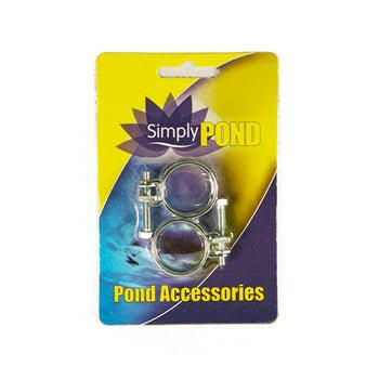 Simply Pond Ribbed Hose Clip 0.75 Inch - 2 Pack - Charterhouse Aquatics