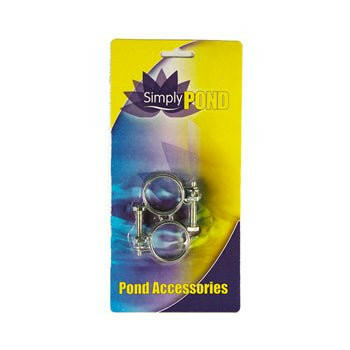 Simply Pond Ribbed Hose Clip 1 Inch - 2 Pack - Charterhouse Aquatics