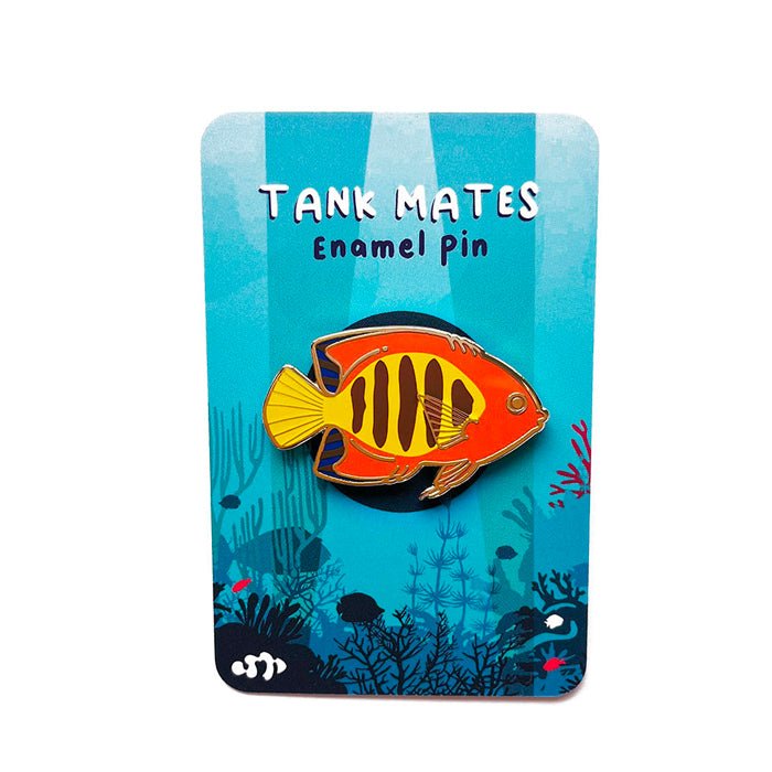 Tank Mates Flame Angel Enamel Pin - Charterhouse Aquatics