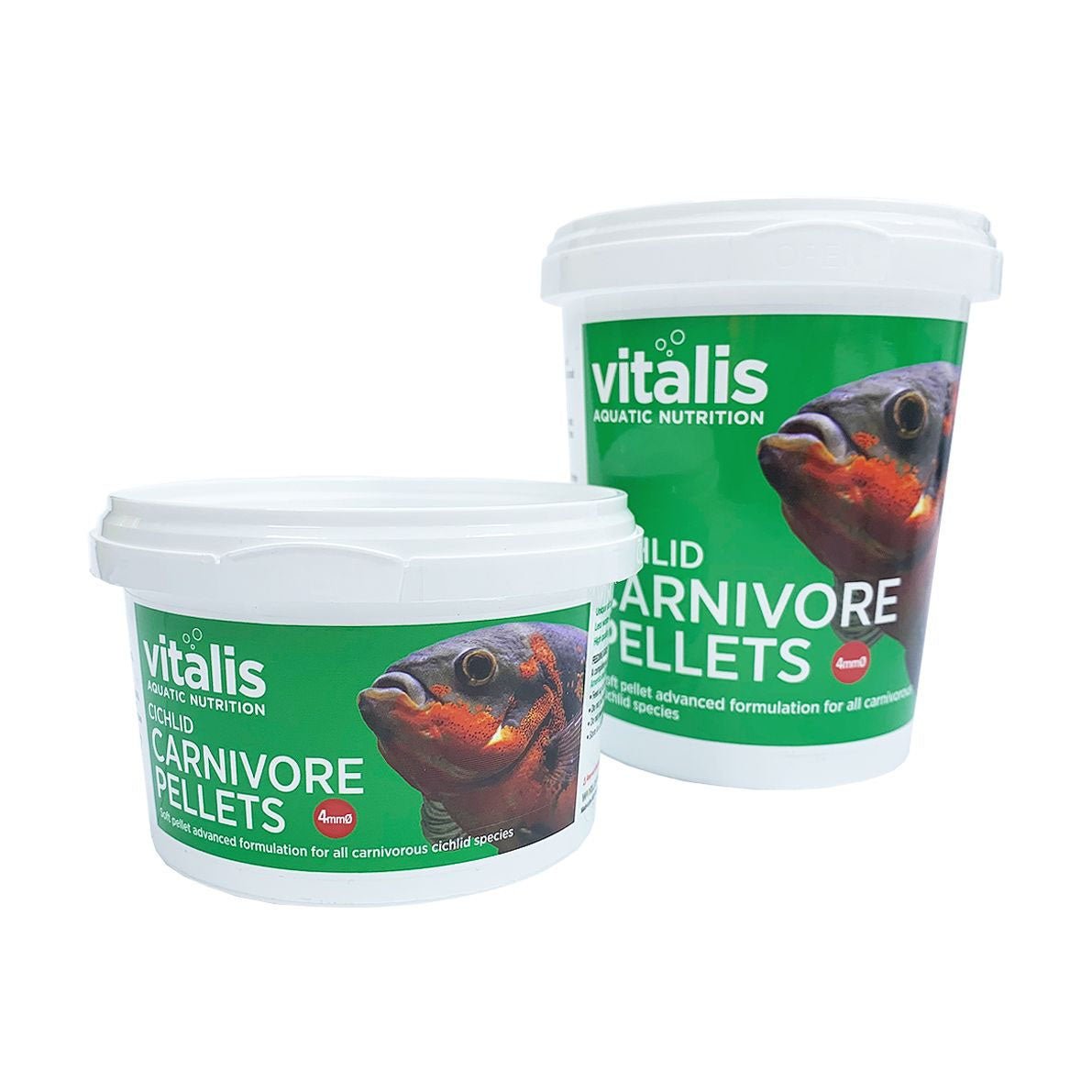 Vitalis Cichlid Carnivore Pellets 4mm 1.8KG - Charterhouse Aquatics
