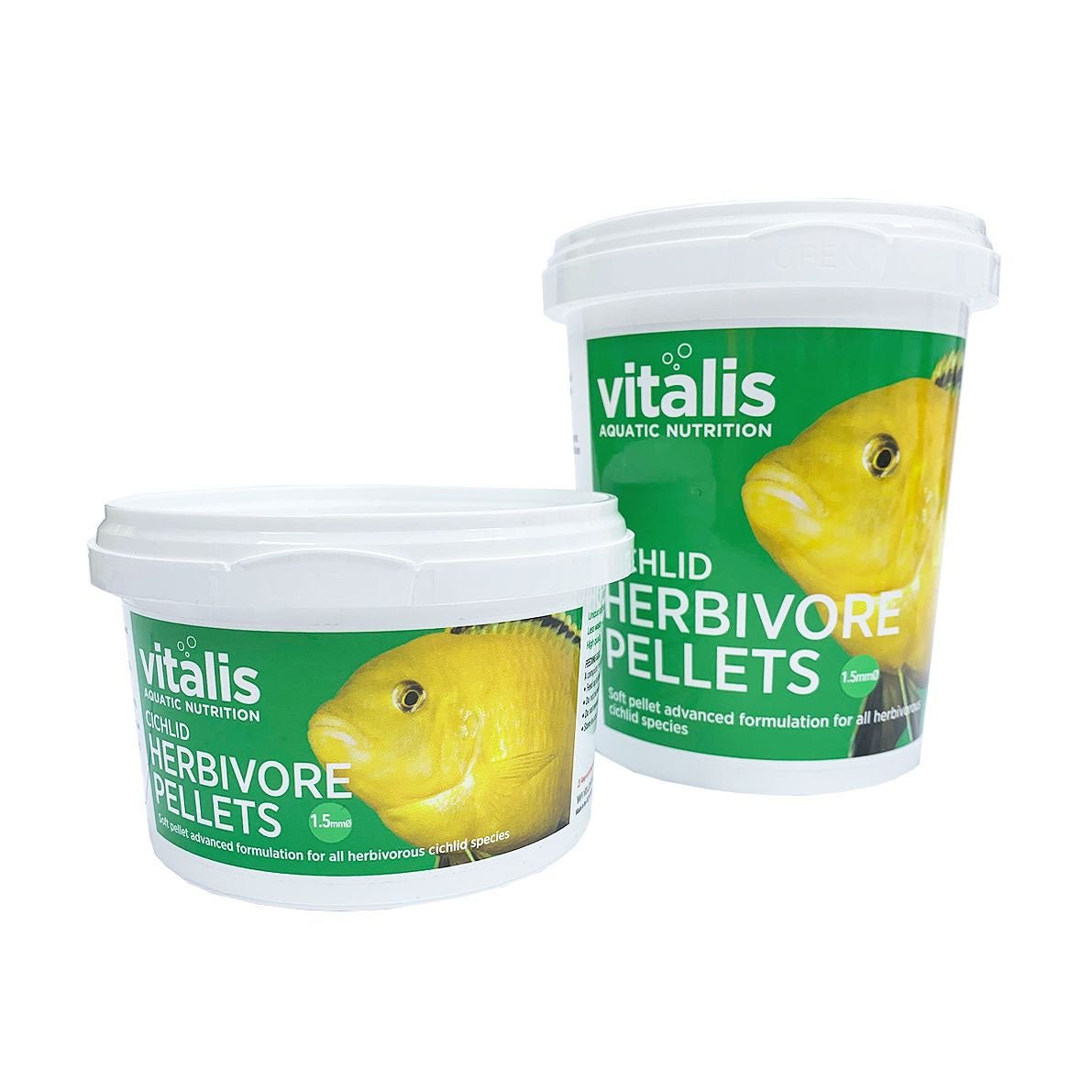 Vitalis Cichlid Herbivore Pellets 260g - Charterhouse Aquatics