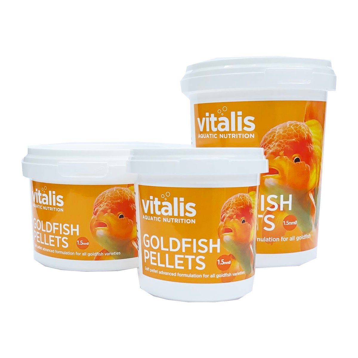 Vitalis Goldfish Pellets 1.5mm 140g - Charterhouse Aquatics