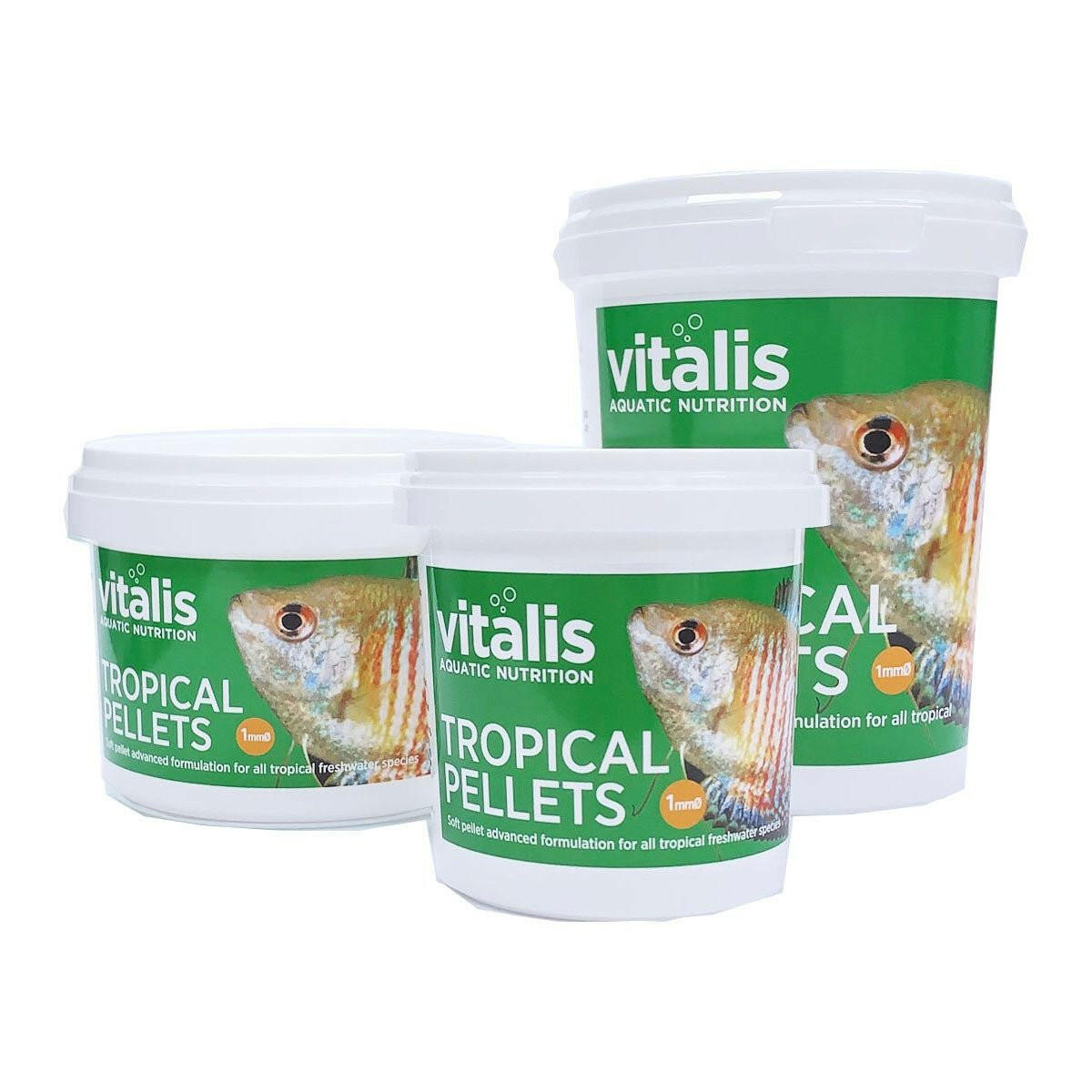 Vitalis Tropical Pellets XS (1mm) 140g - Charterhouse Aquatics