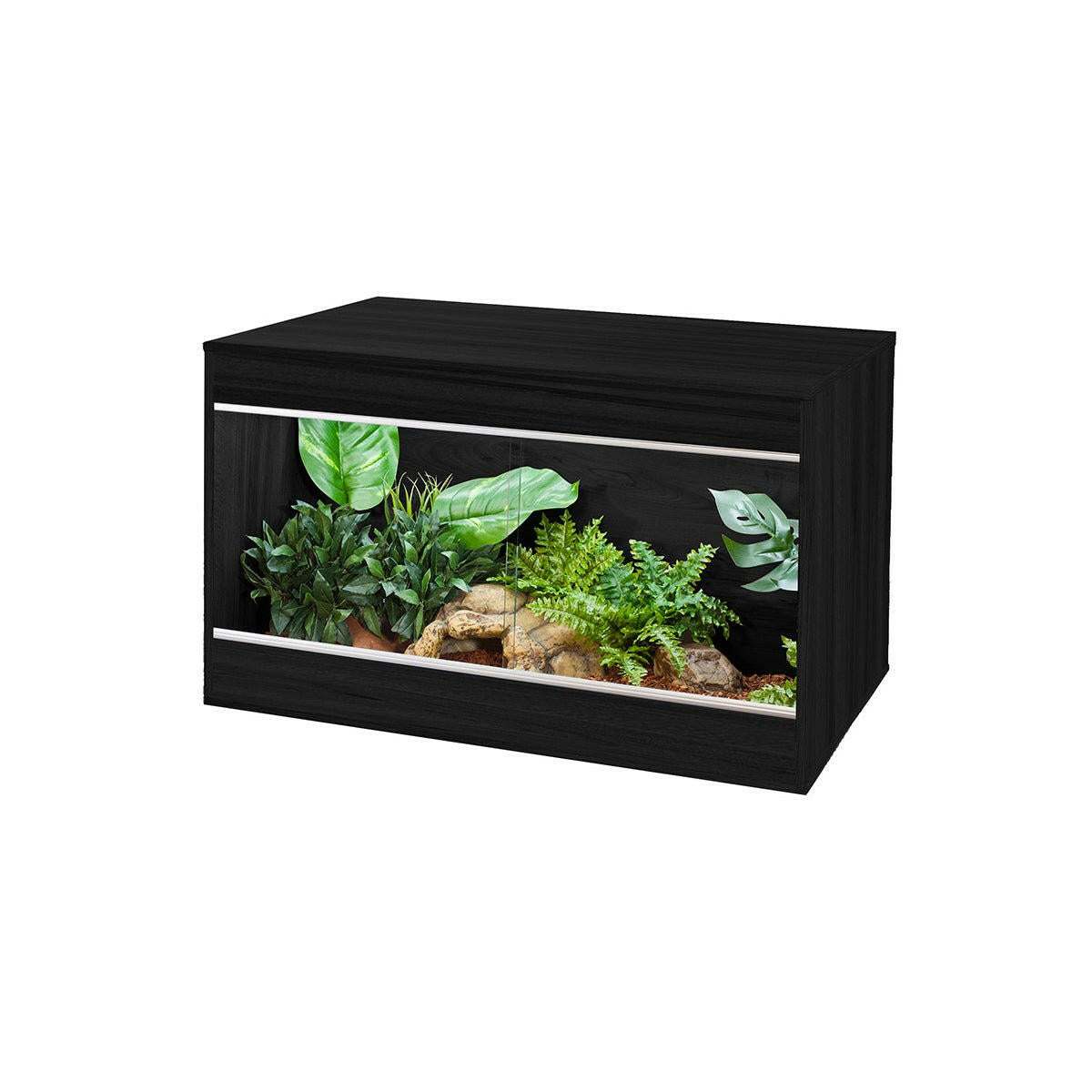 Vivexotic Repti-Home Vivarium - Maxi Medium Black 86x49x56cm - Charterhouse Aquatics