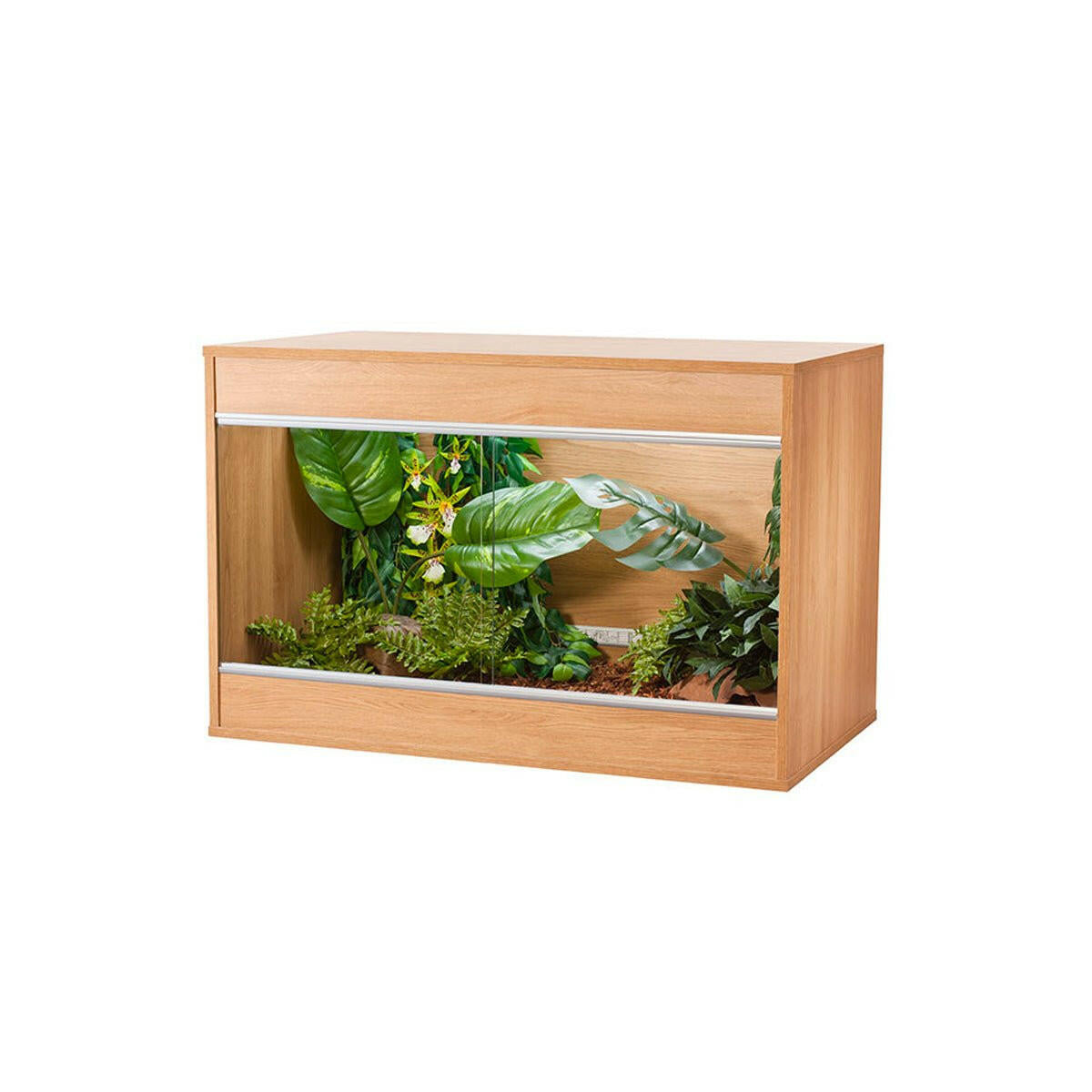 Vivexotic Repti-Home Vivarium - Maxi Medium Oak 86x49x56cm - Charterhouse Aquatics