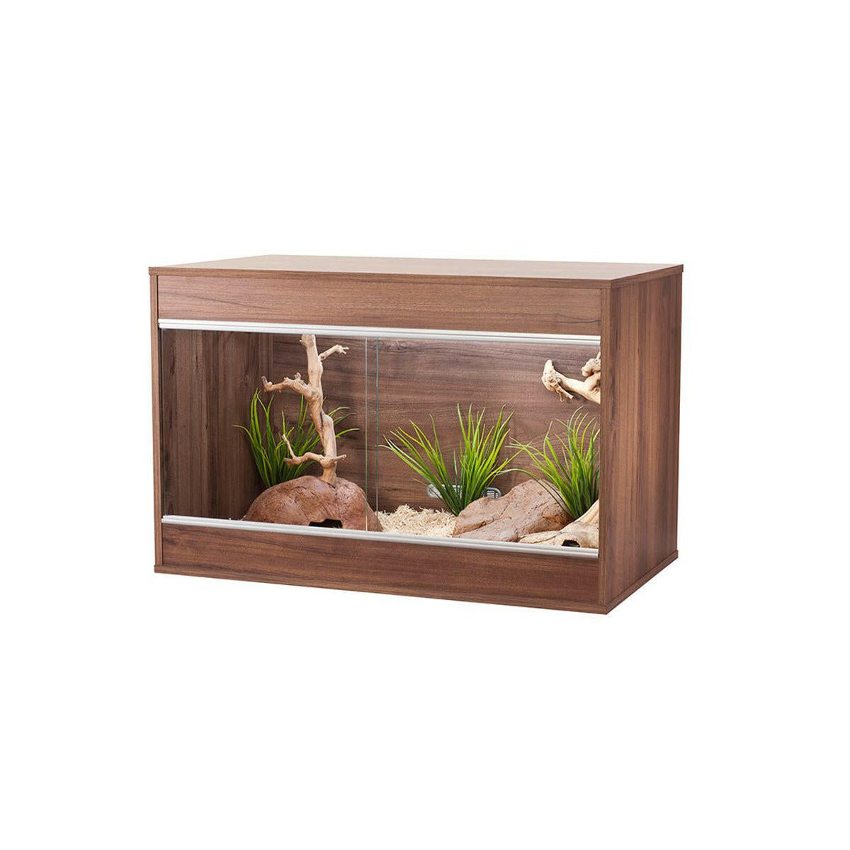 Vivexotic Repti-Home Vivarium - Maxi Medium Walnut 86x49x56cm - Charterhouse Aquatics