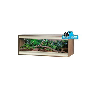 Vivexotic Viva+ Terrestrial Vivarium - Large-Deep Walnut 115x61x50cm - Charterhouse Aquatics