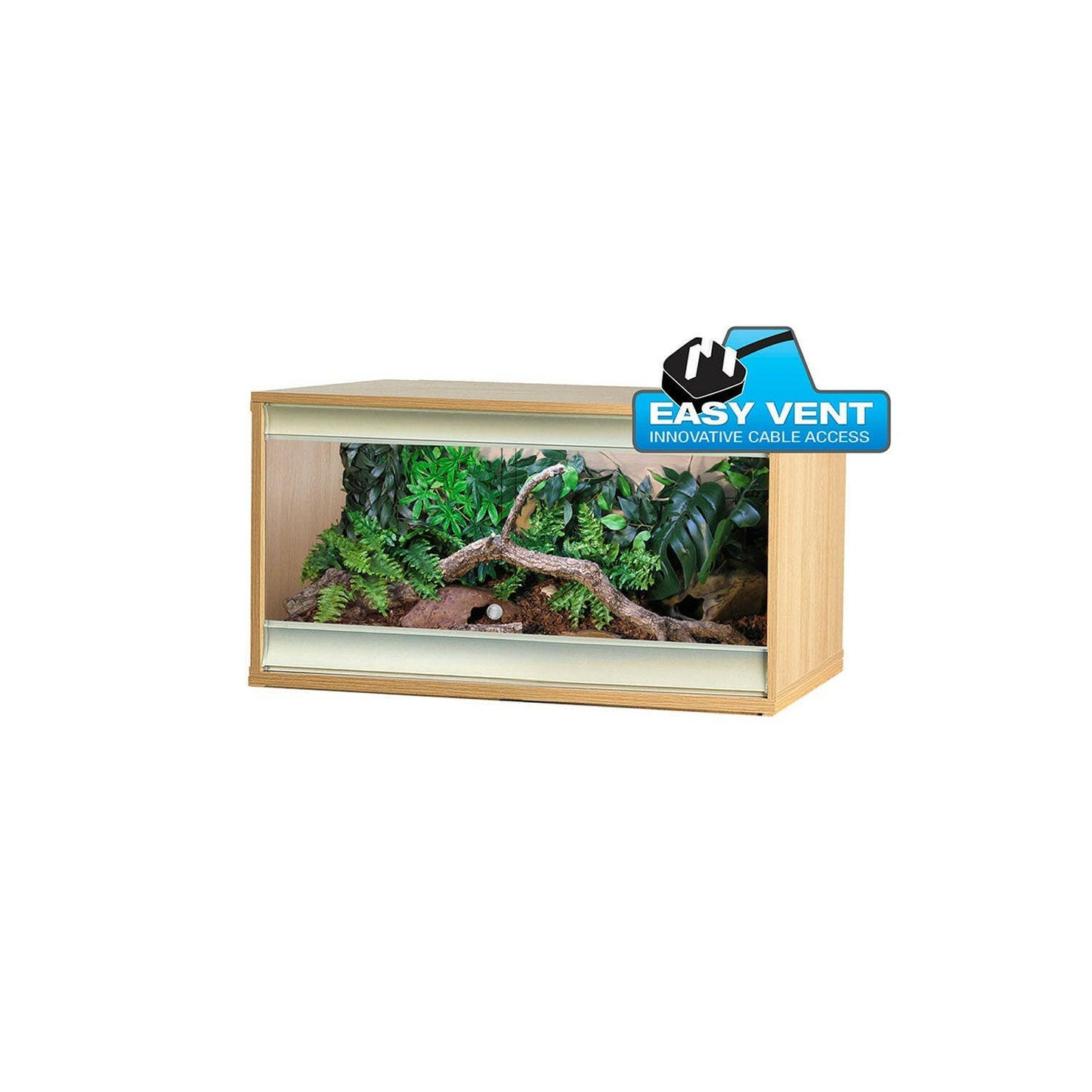 Vivexotic Viva+ Terrestrial Vivarium - Medium Oak 86x49x50cm - Charterhouse Aquatics