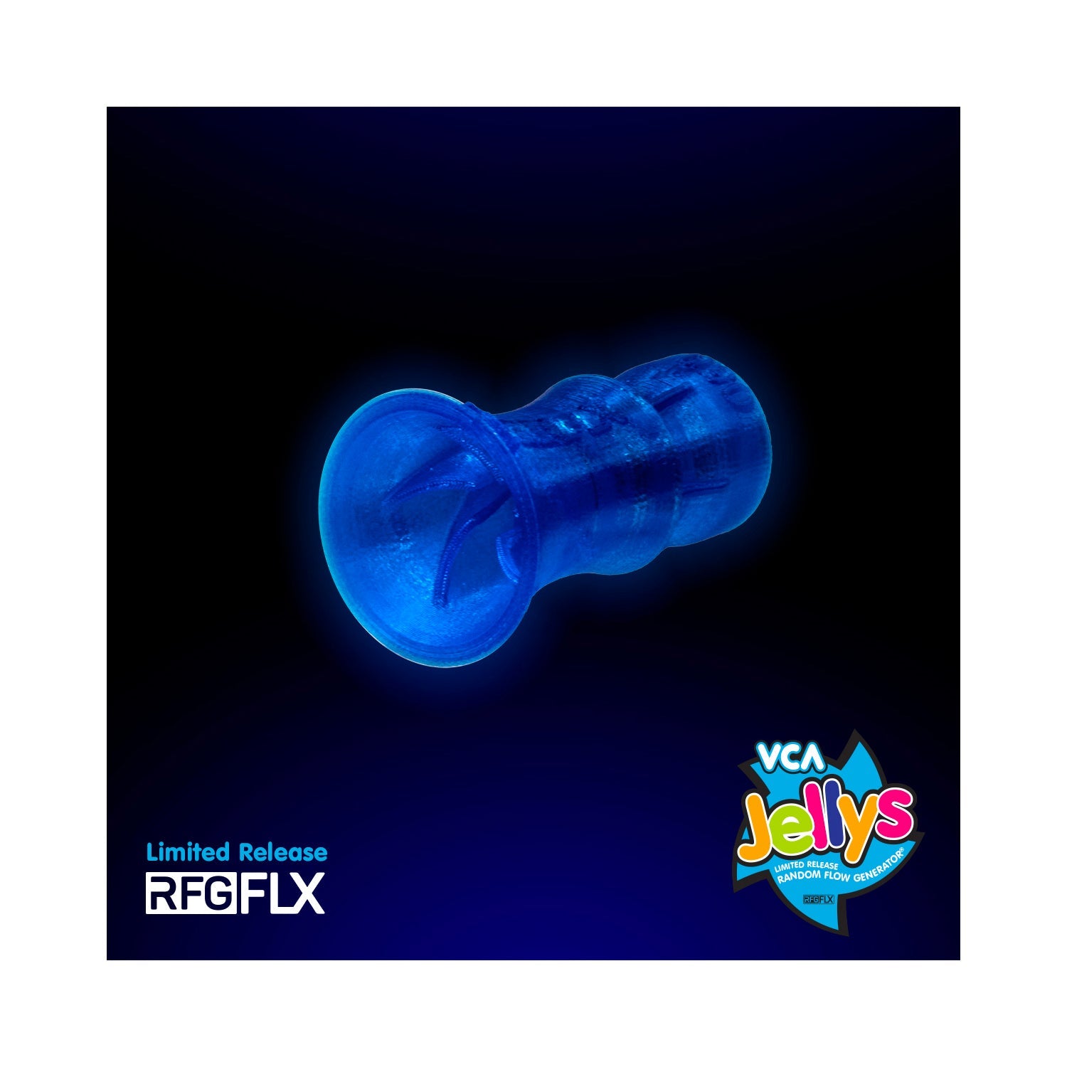 Vivid Creative Flex 1/2in RFG Nozzle Jelly Limited Edition - Azure Blue - Charterhouse Aquatics
