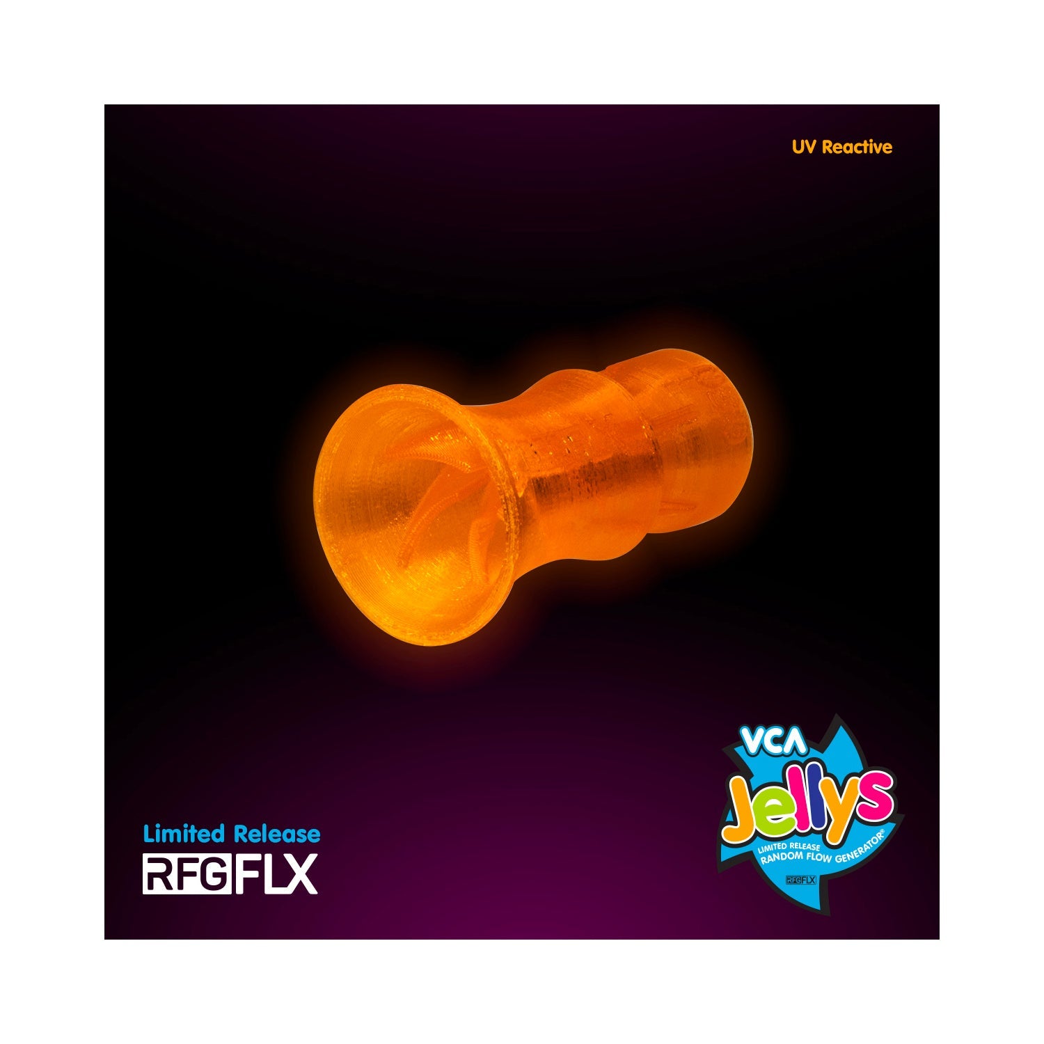 Vivid Creative Flex 1/2in RFG Nozzle Jelly Limited Edition - Sunset Orange - Charterhouse Aquatics