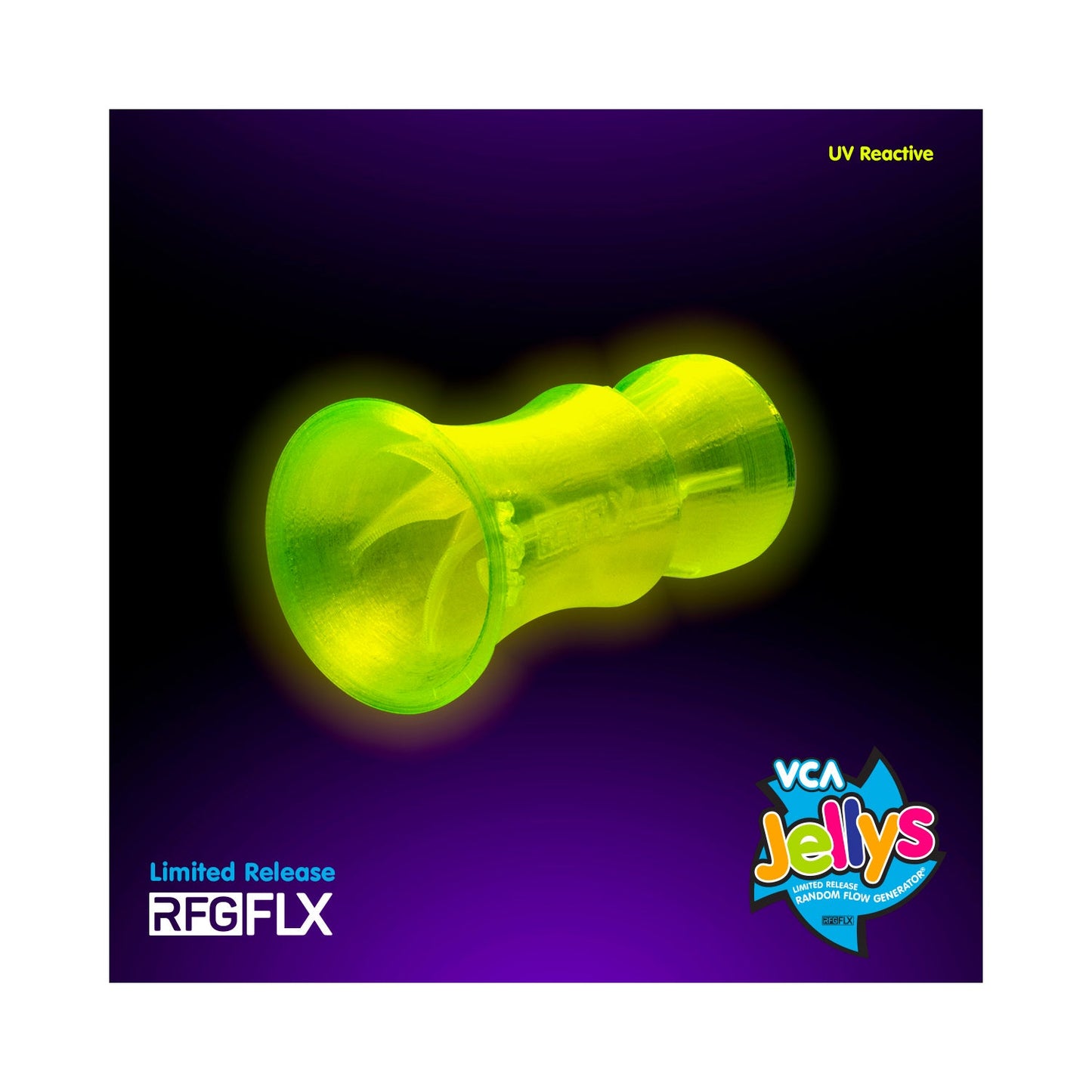 Vivid Creative Flex 3/4in RFG Nozzle Jelly Limited Edition - UV Yellow - Charterhouse Aquatics