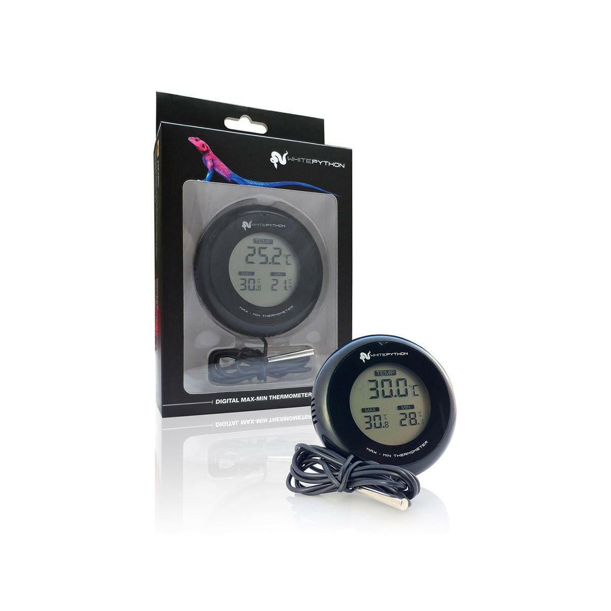 White Python Digital Max / Min Thermometer - Charterhouse Aquatics