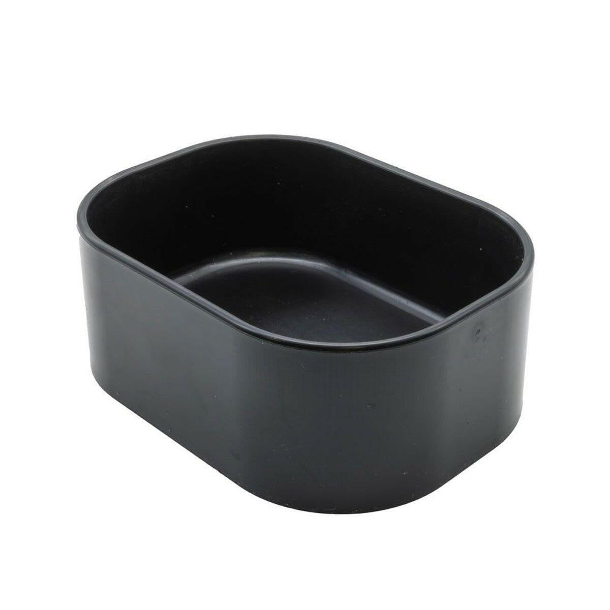 White Python Water Bowl Black Medium - Charterhouse Aquatics