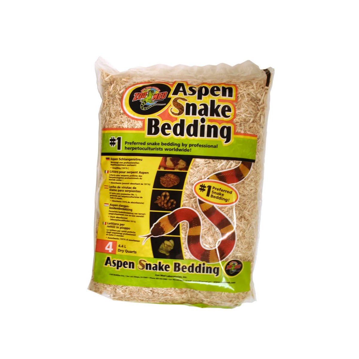 Zoo Med Aspen Snake Bedding 4.4L - Charterhouse Aquatics