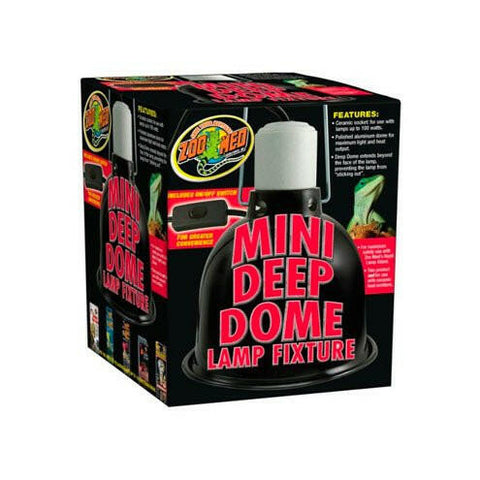 Zoo Med Mini Deep Dome Lamp Fixture - Charterhouse Aquatics