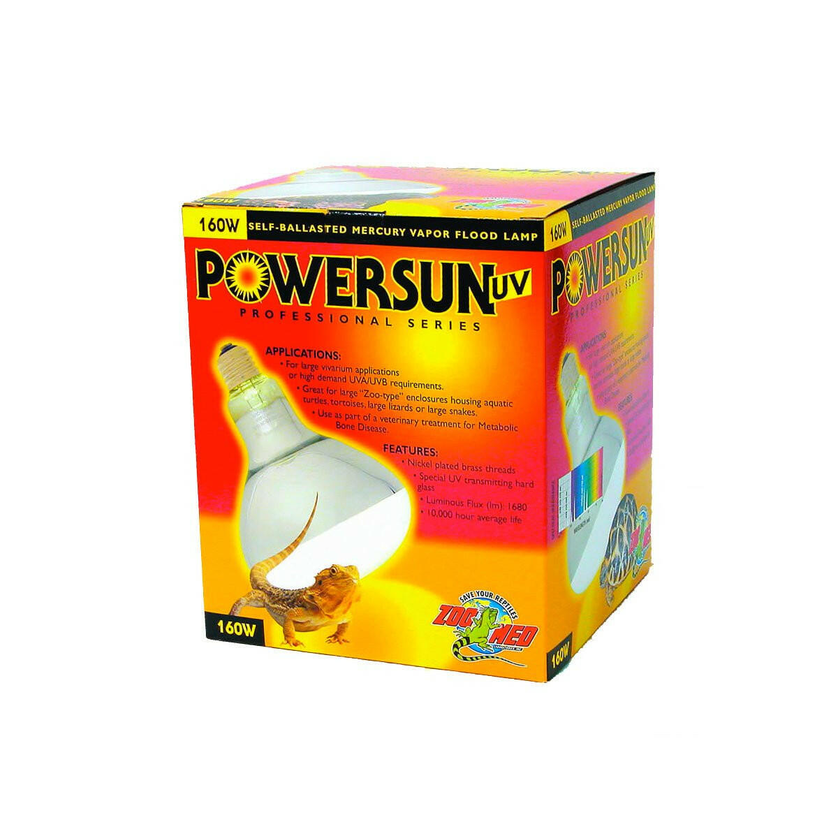 Zoo Med Powersun UV 160W Flood - Charterhouse Aquatics