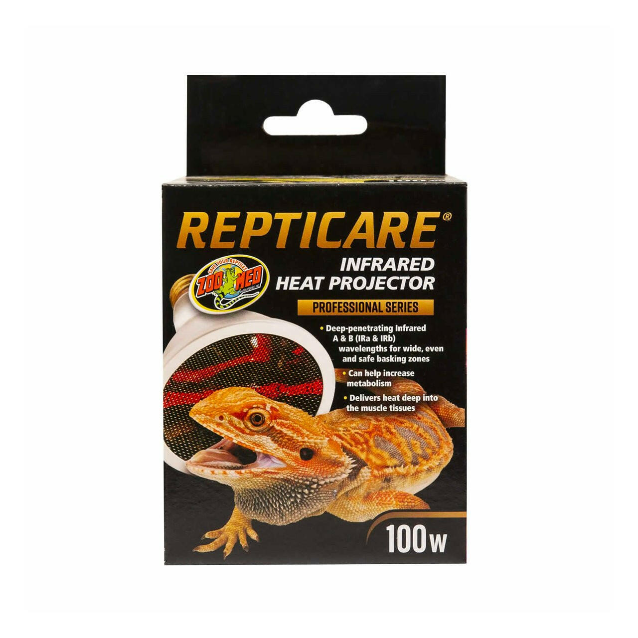 Zoo Med Repticare Infrared Heat Projector 100w - Charterhouse Aquatics