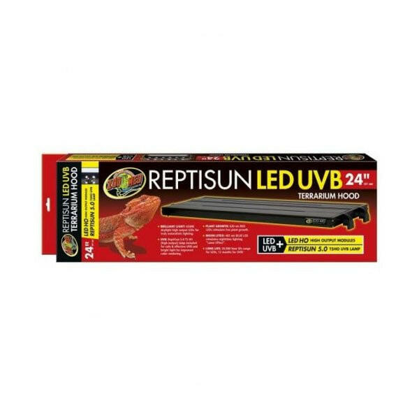 Zoo Med ReptiSun LED/UVB Hood 61cm - Charterhouse Aquatics