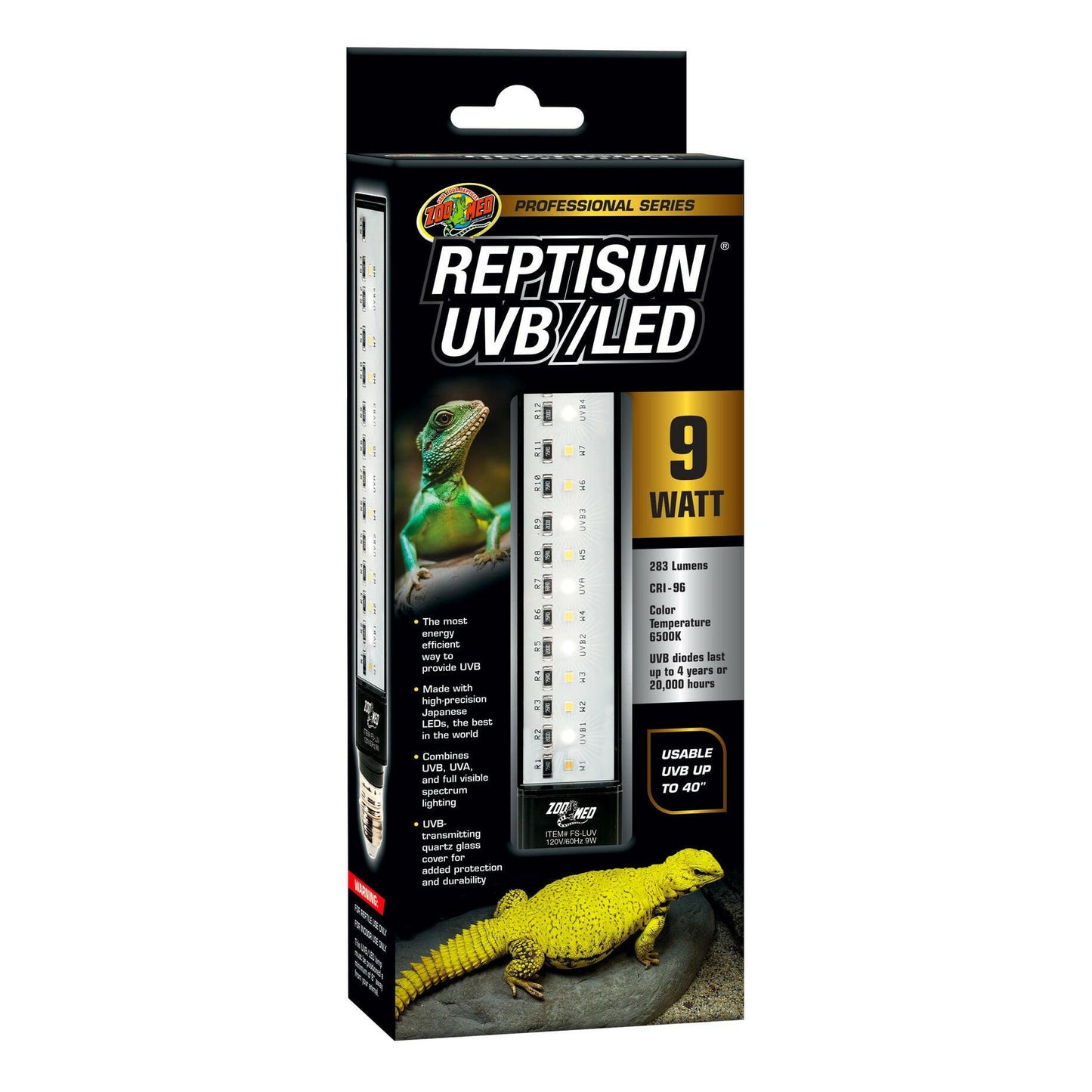 Zoo Med Reptisun UVB LED 9w - Charterhouse Aquatics